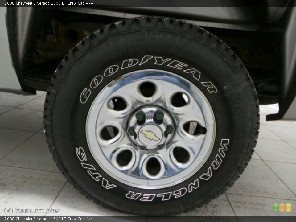 2008 Chevrolet Silverado 1500 LT Crew Cab 4x4 Wheel and Tire Photo #89473685