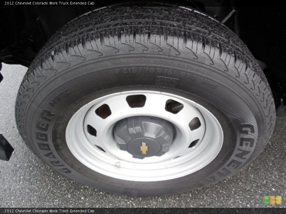 2012 Chevrolet Colorado Work Truck Extended Cab Wheel and Tire Photo #89478707