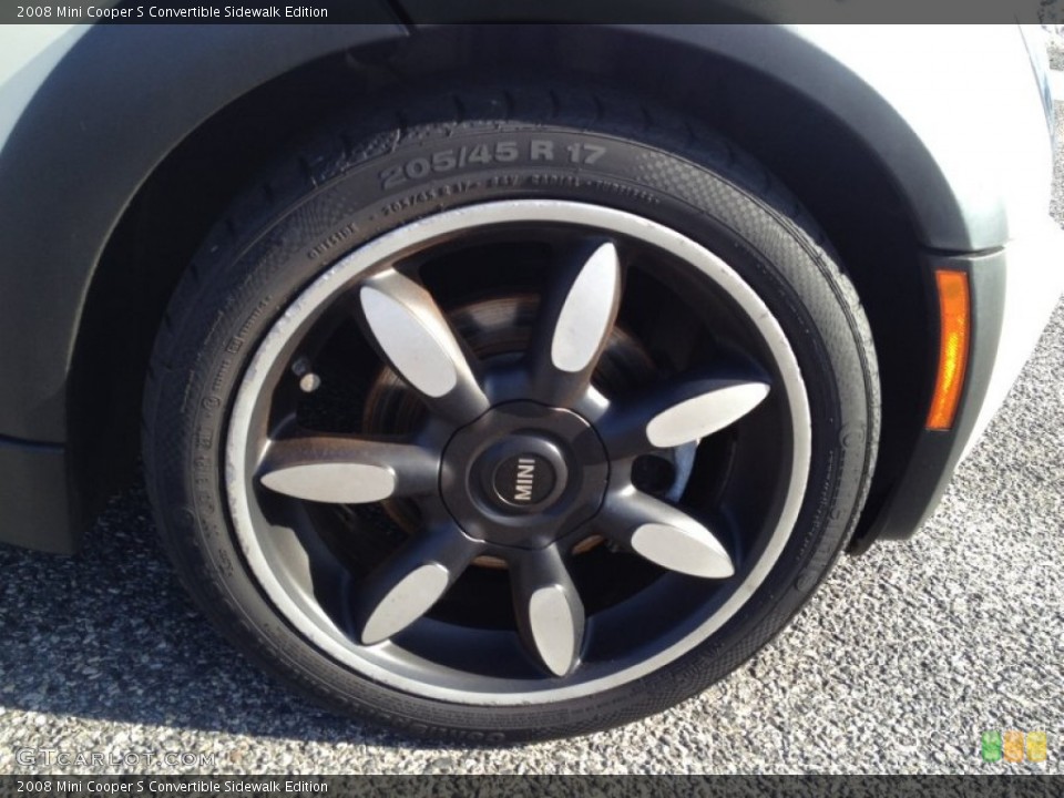 2008 Mini Cooper S Convertible Sidewalk Edition Wheel and Tire Photo #89494585