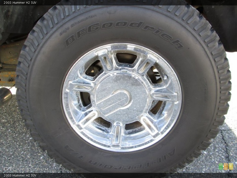 2003 Hummer H2 SUV Wheel and Tire Photo #89525047