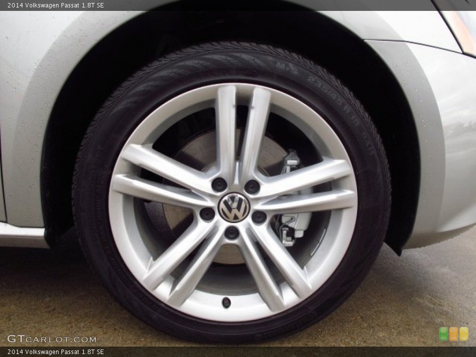 2014 Volkswagen Passat 1.8T SE Wheel and Tire Photo #89555579