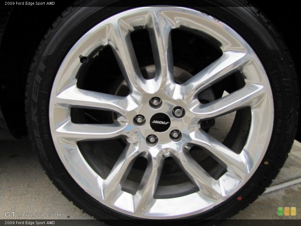 2009 Ford Edge Sport AWD Wheel and Tire Photo #89585798