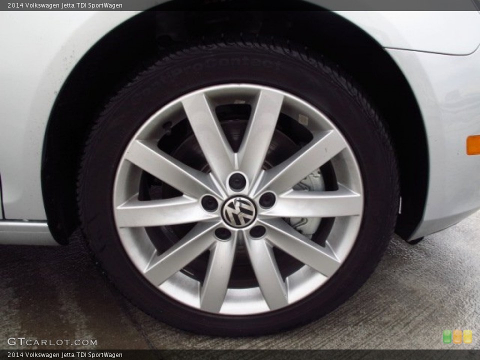 2014 Volkswagen Jetta TDI SportWagen Wheel and Tire Photo #89599409