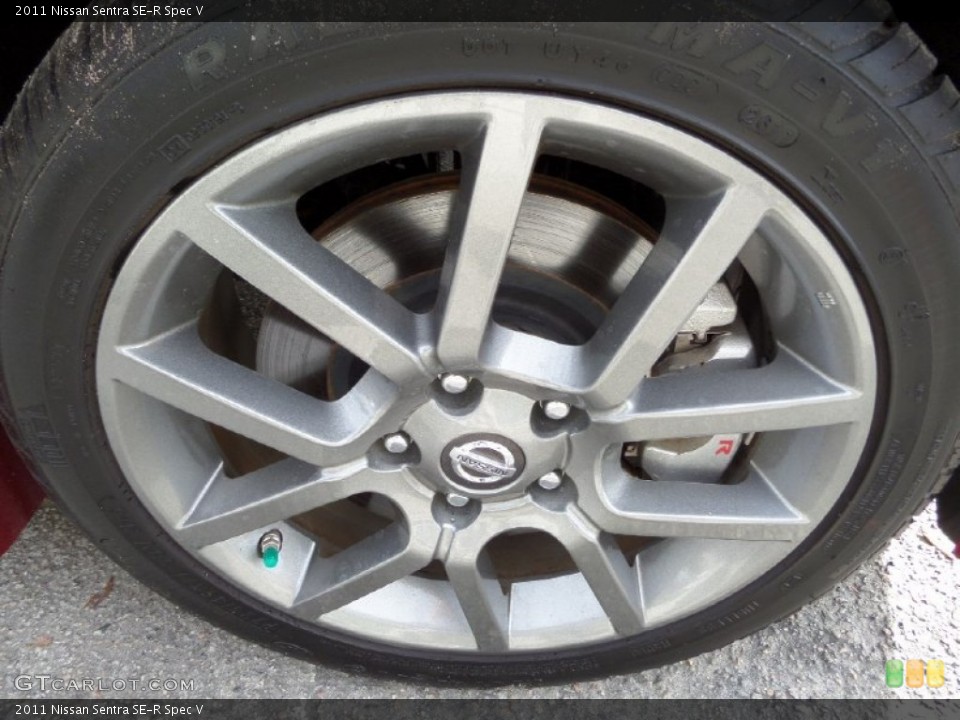 2011 Nissan Sentra SE-R Spec V Wheel and Tire Photo #89606666
