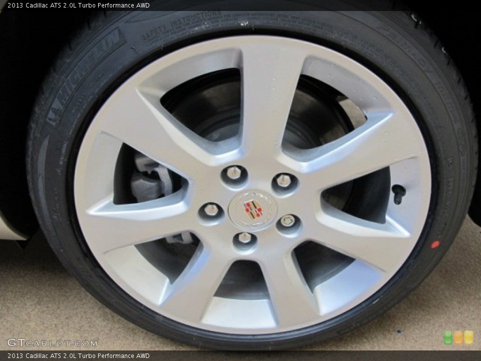 2013 Cadillac ATS 2.0L Turbo Performance AWD Wheel and Tire Photo #89614523