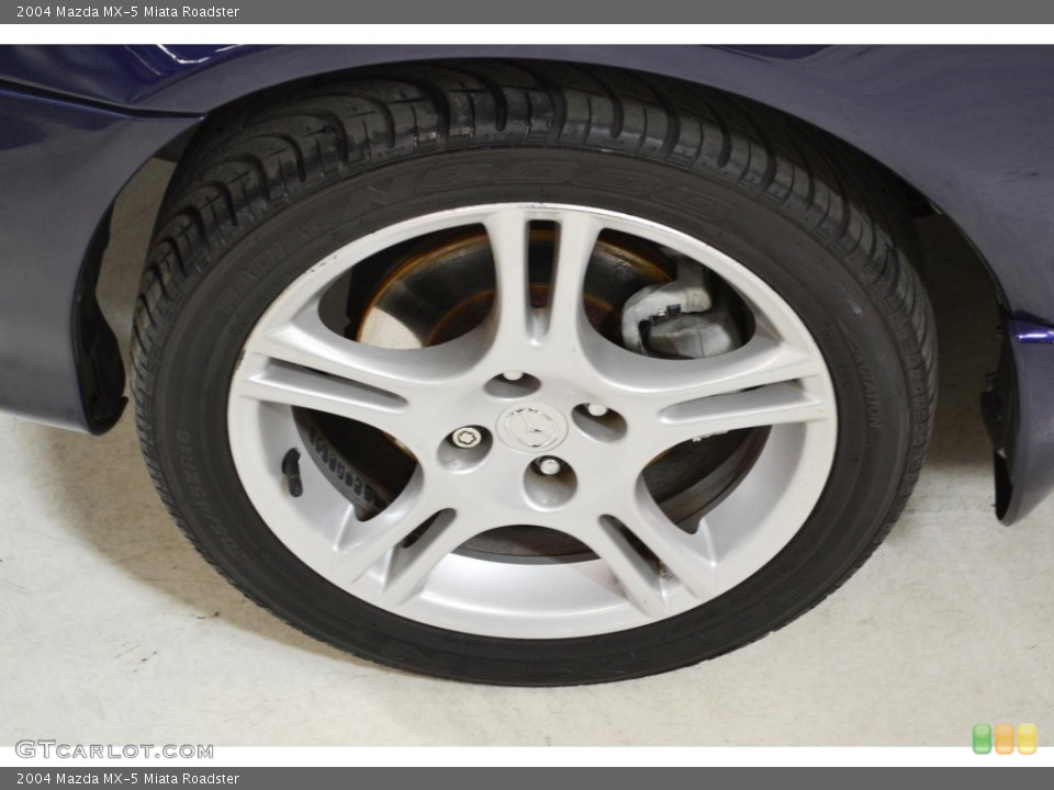 2004 Mazda MX-5 Miata Roadster Wheel and Tire Photo #89641380