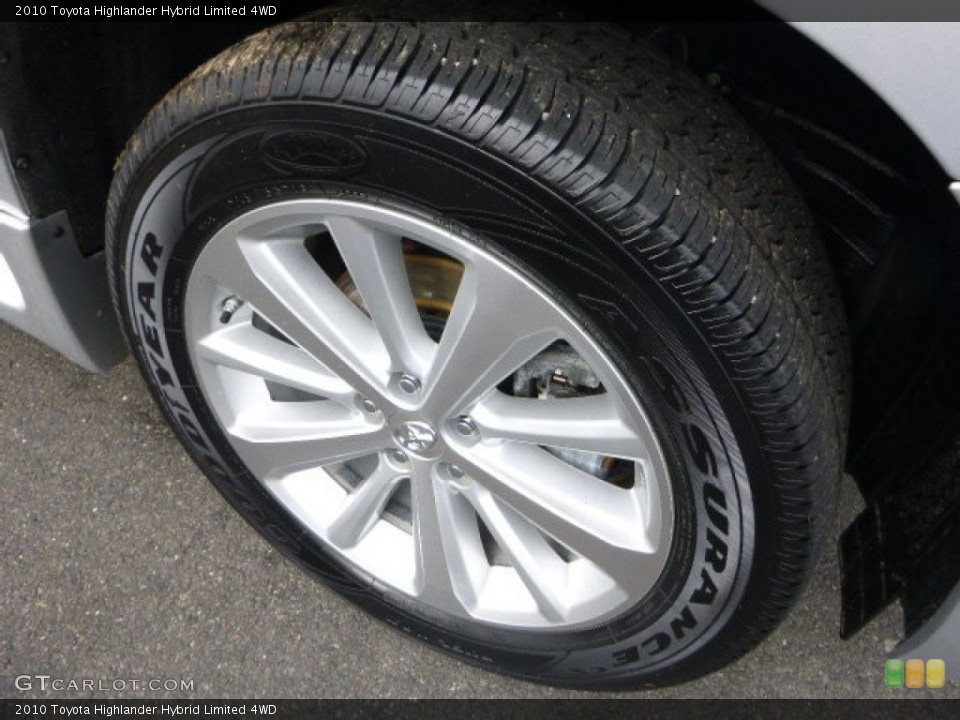 2010 Toyota Highlander Hybrid Limited 4WD Wheel and Tire Photo #89641815