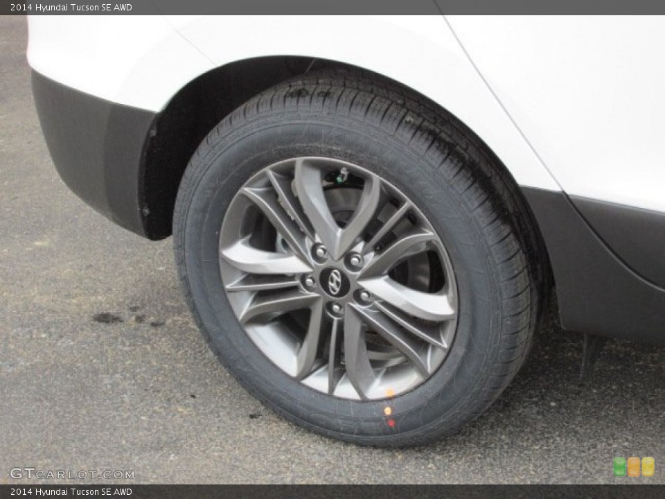 2014 Hyundai Tucson SE AWD Wheel and Tire Photo #89665791
