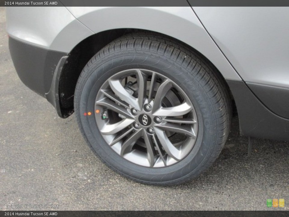 2014 Hyundai Tucson SE AWD Wheel and Tire Photo #89666238
