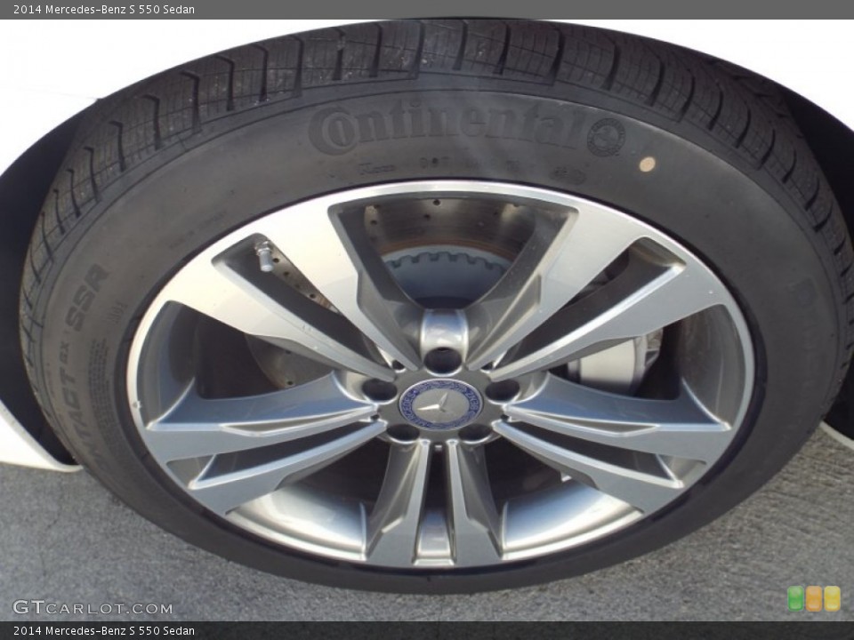 2014 Mercedes-Benz S 550 Sedan Wheel and Tire Photo #89675784