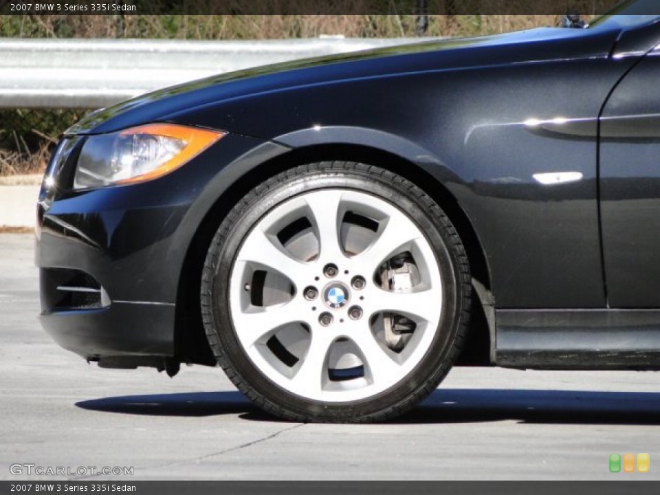 2007 BMW 3 Series 335i Sedan Wheel and Tire Photo #89680422