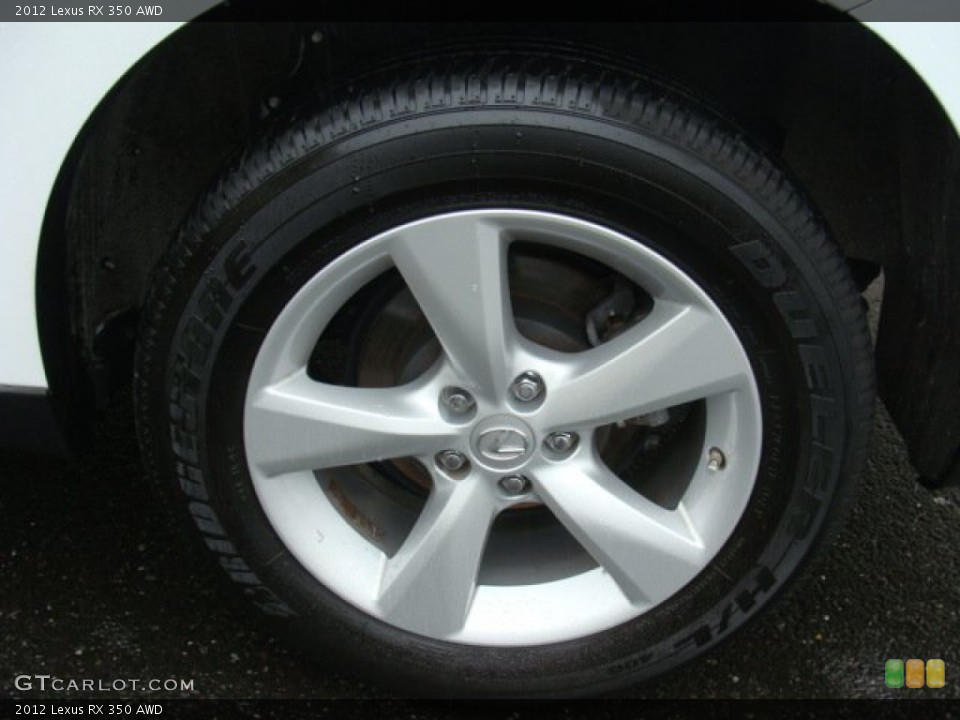 2012 Lexus RX 350 AWD Wheel and Tire Photo #89713482
