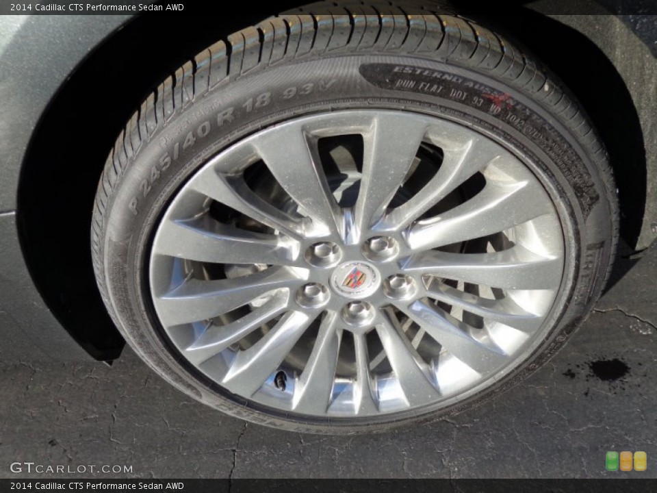2014 Cadillac CTS Performance Sedan AWD Wheel and Tire Photo #89731315
