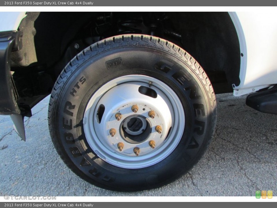 2013 Ford F350 Super Duty XL Crew Cab 4x4 Dually Wheel and Tire Photo #89742676