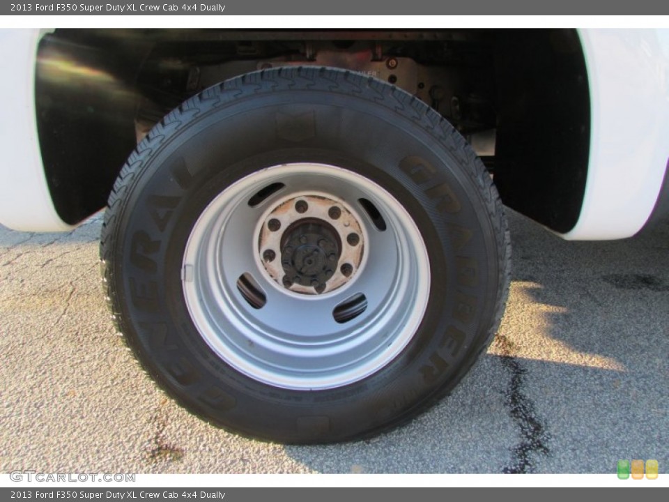 2013 Ford F350 Super Duty XL Crew Cab 4x4 Dually Wheel and Tire Photo #89742772
