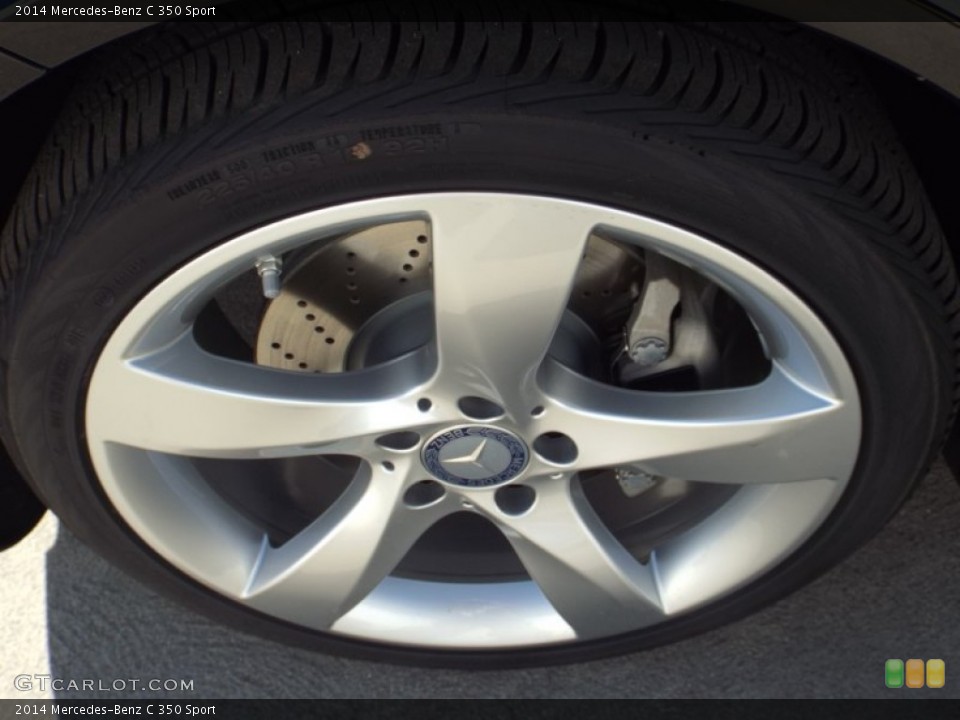 2014 Mercedes-Benz C 350 Sport Wheel and Tire Photo #89744590