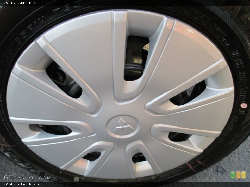 2014 Mitsubishi Mirage DE Wheel and Tire Photo #89748904