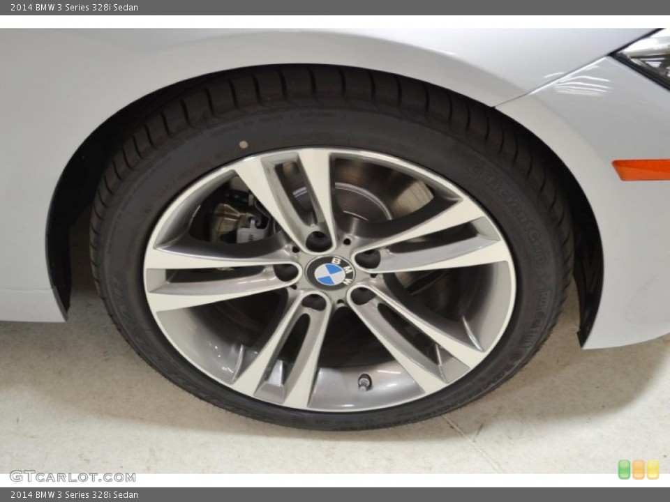 2014 BMW 3 Series 328i Sedan Wheel and Tire Photo #89783660
