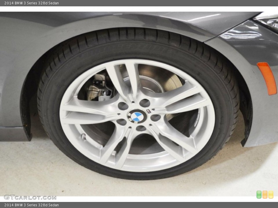 2014 BMW 3 Series 328d Sedan Wheel and Tire Photo #89784101