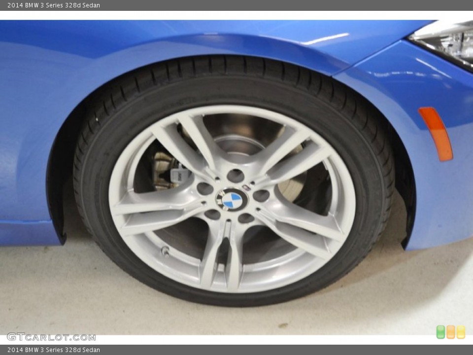 2014 BMW 3 Series 328d Sedan Wheel and Tire Photo #89784527