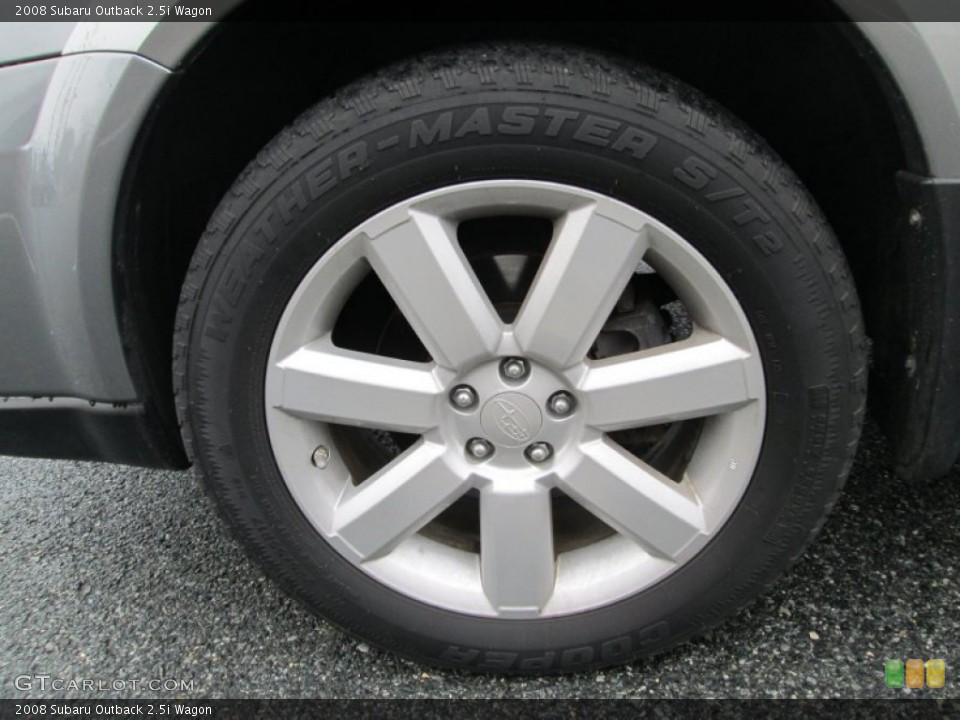 2008 Subaru Outback 2.5i Wagon Wheel and Tire Photo #89809670