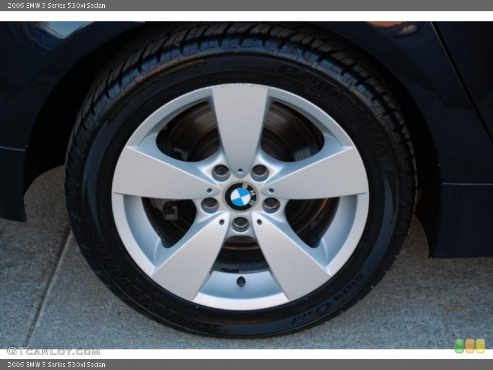 2006 BMW 5 Series 530xi Sedan Wheel and Tire Photo #89824115