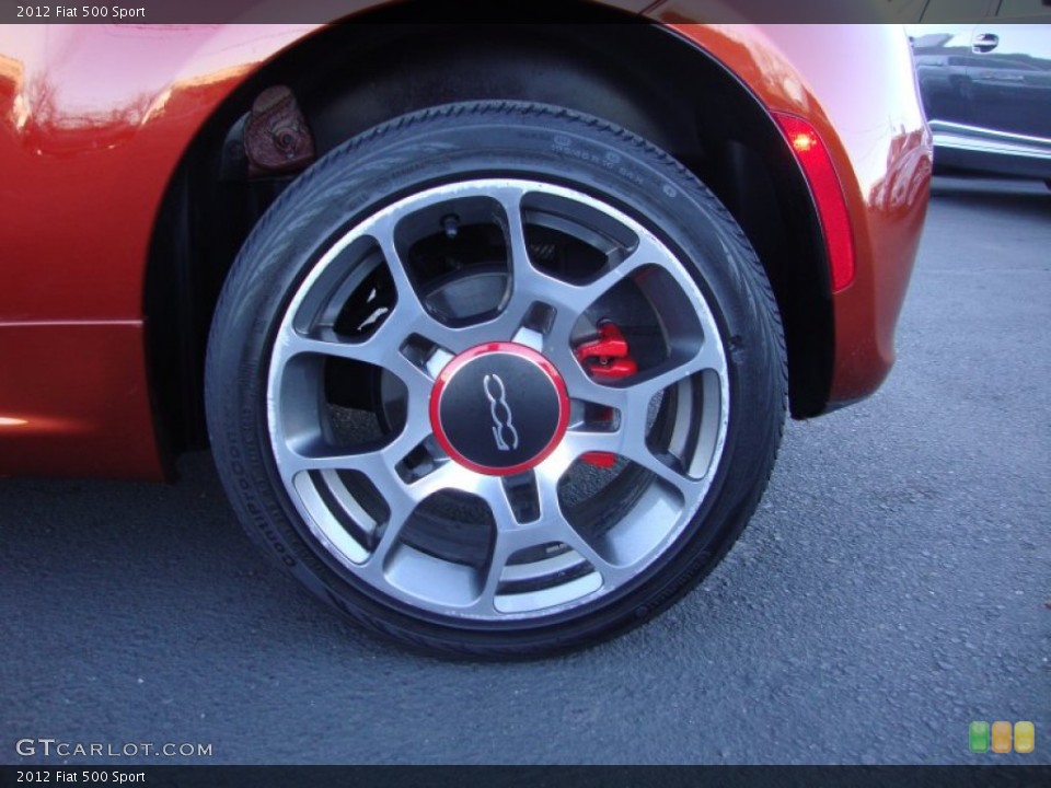 2012 Fiat 500 Sport Wheel and Tire Photo #89829794