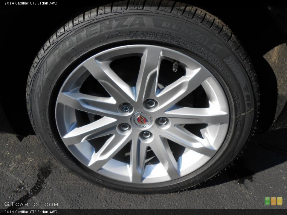 2014 Cadillac CTS Sedan AWD Wheel and Tire Photo #89838161