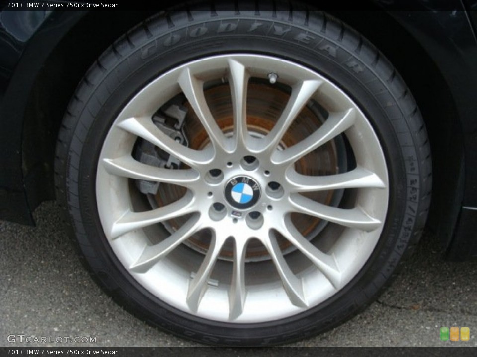 2013 BMW 7 Series 750i xDrive Sedan Wheel and Tire Photo #89907634