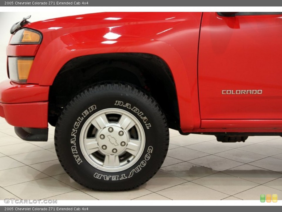 2005 Chevrolet Colorado Z71 Extended Cab 4x4 Wheel and Tire Photo #89909056