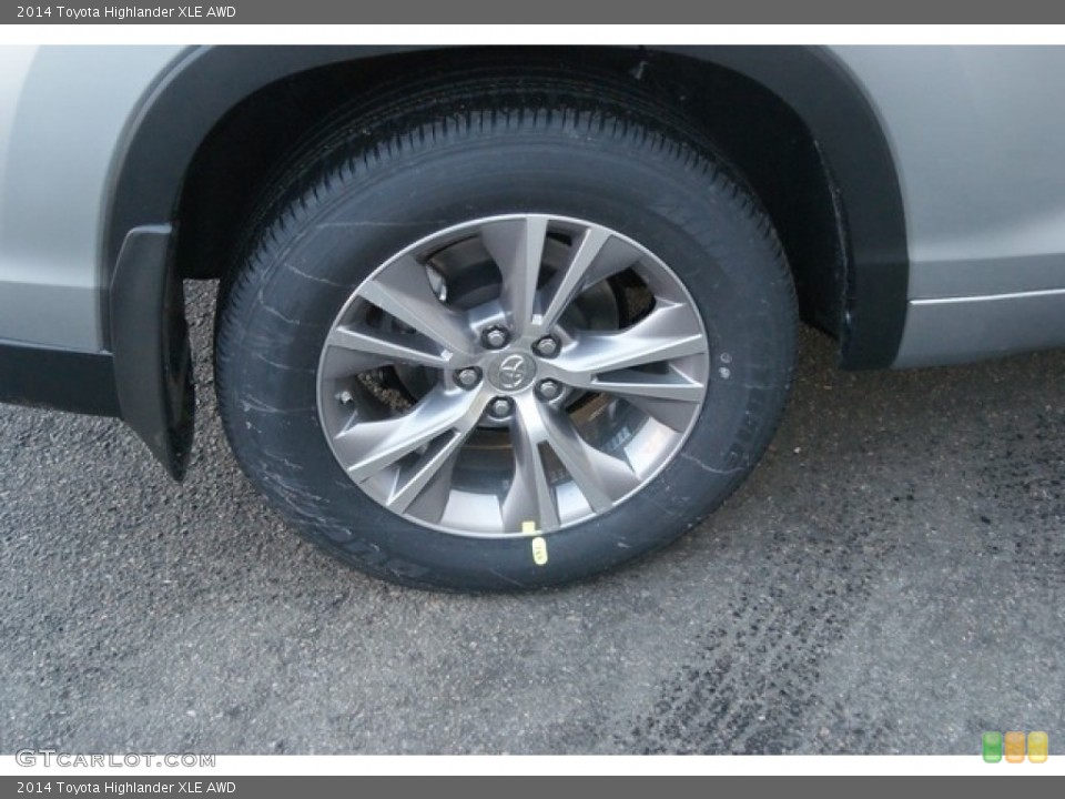 2014 Toyota Highlander XLE AWD Wheel and Tire Photo #89927688