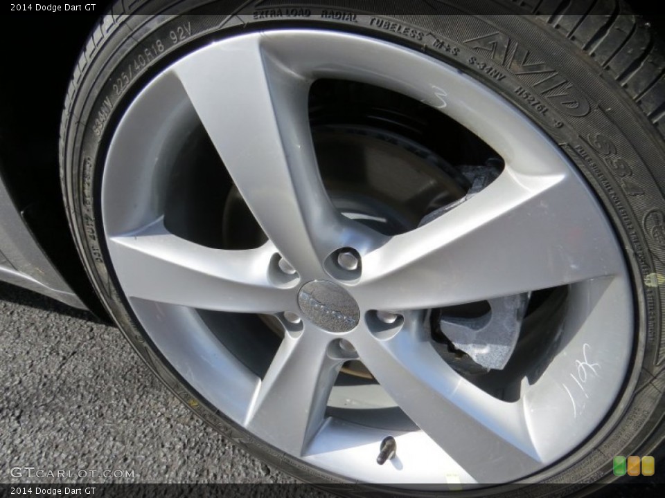 2014 Dodge Dart GT Wheel and Tire Photo #90012602