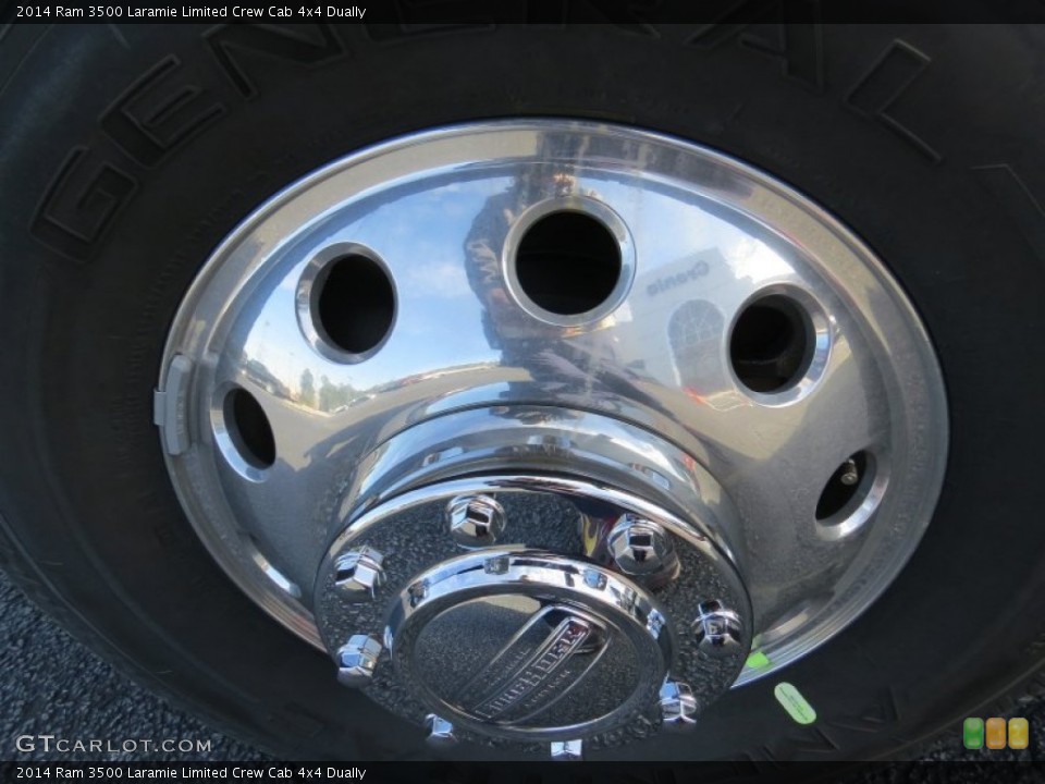 2014 Ram 3500 Laramie Limited Crew Cab 4x4 Dually Wheel and Tire Photo #90013532