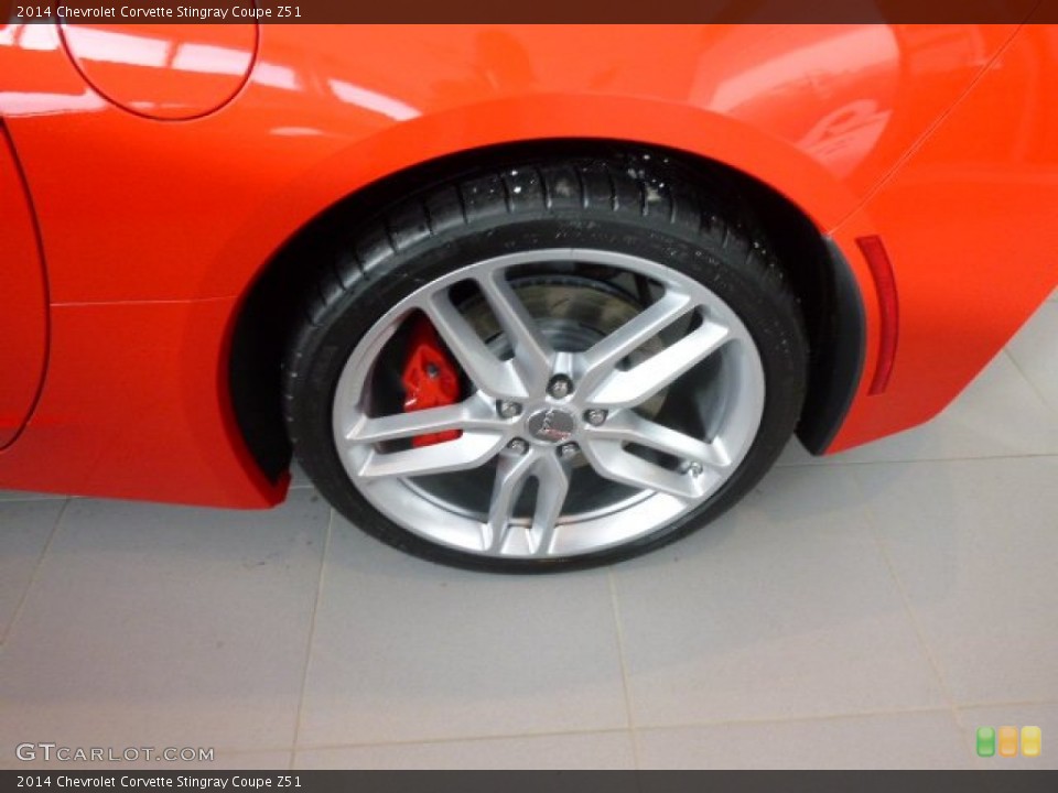 2014 Chevrolet Corvette Stingray Coupe Z51 Wheel and Tire Photo #90040771