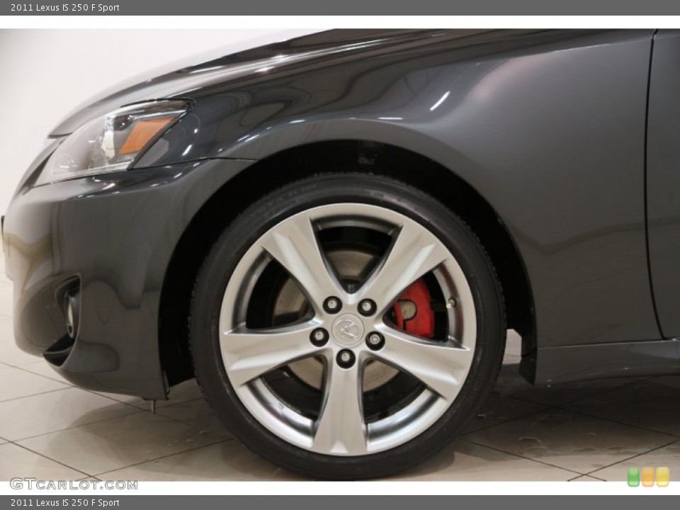 2011 Lexus IS 250 F Sport Wheel and Tire Photo #90045028