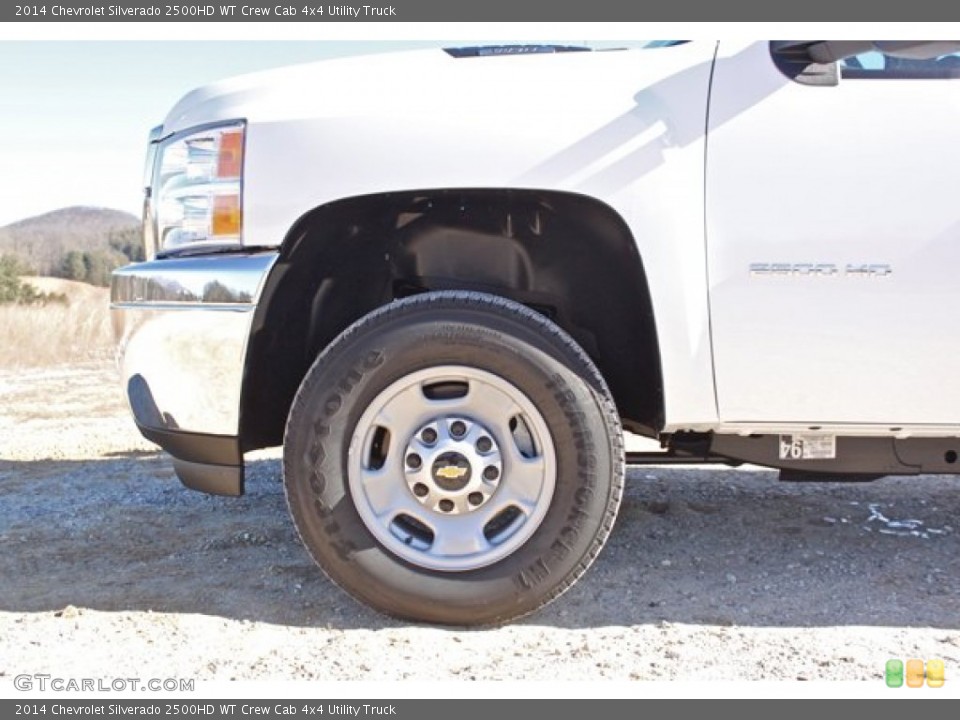 2014 Chevrolet Silverado 2500HD WT Crew Cab 4x4 Utility Truck Wheel and Tire Photo #90062368