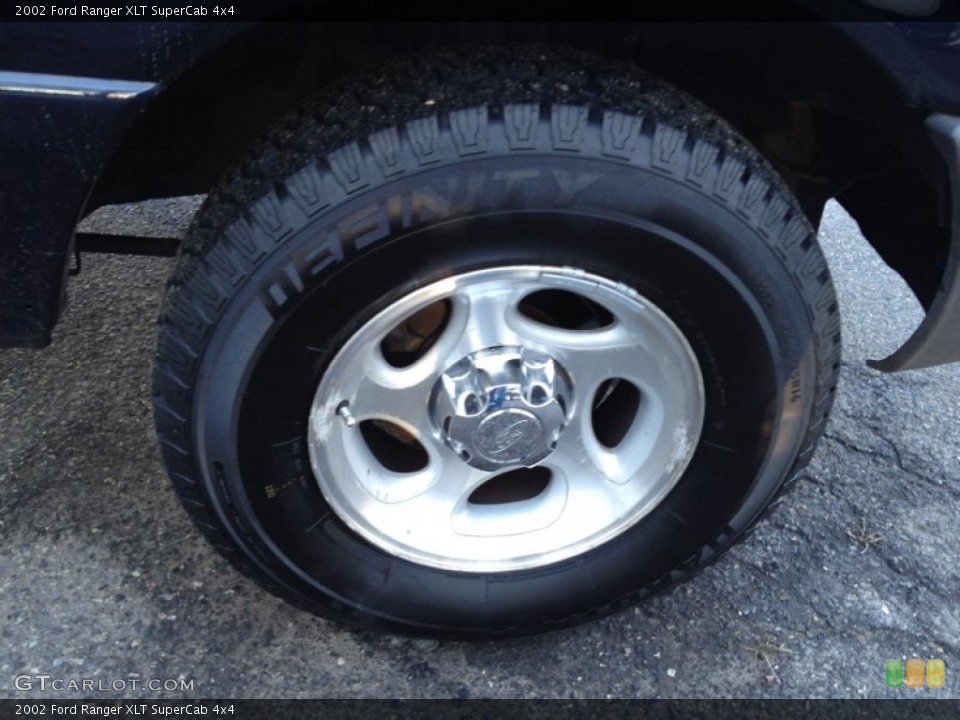 2002 Ford Ranger XLT SuperCab 4x4 Wheel and Tire Photo #90084126