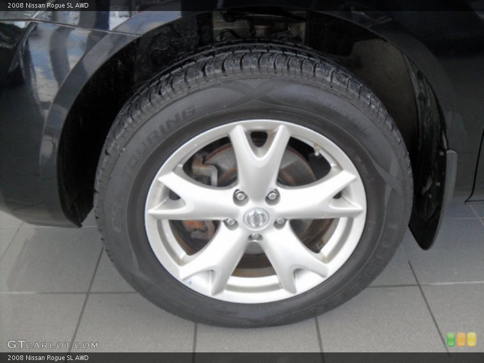 2008 Nissan Rogue SL AWD Wheel and Tire Photo #90088622