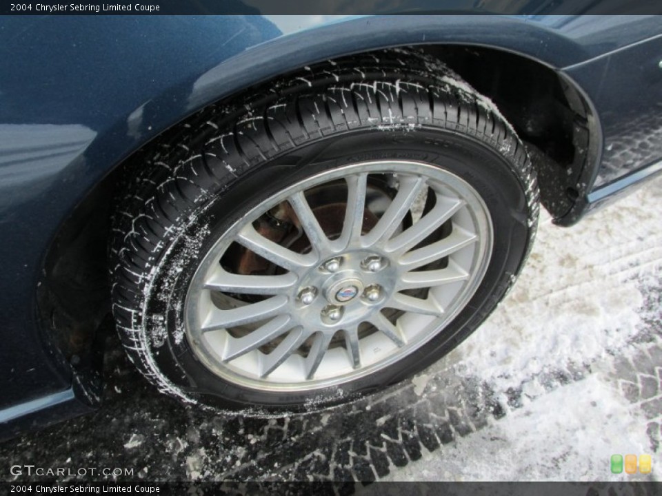 2004 Chrysler Sebring Limited Coupe Wheel and Tire Photo #90091227
