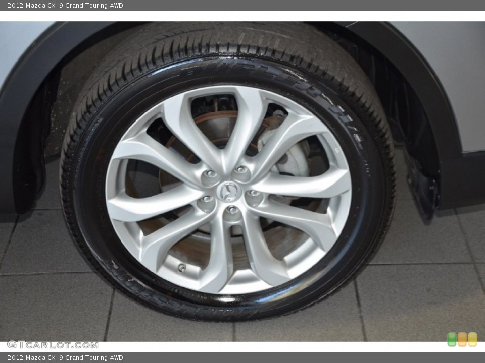 2012 Mazda CX-9 Grand Touring AWD Wheel and Tire Photo #90100578