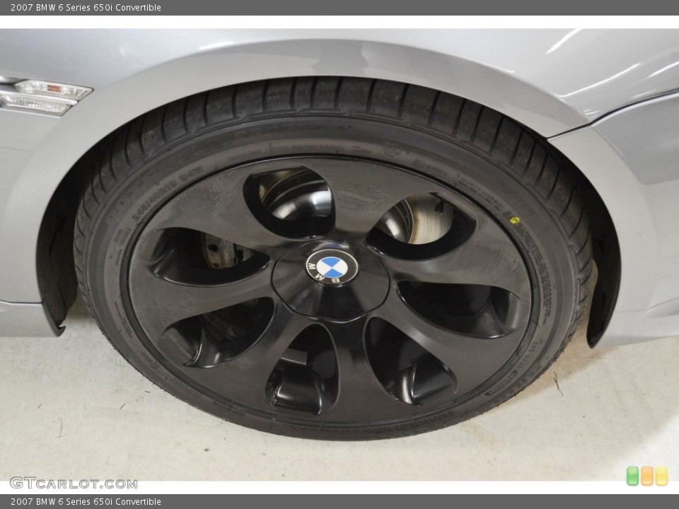 2007 BMW 6 Series 650i Convertible Wheel and Tire Photo #90109467