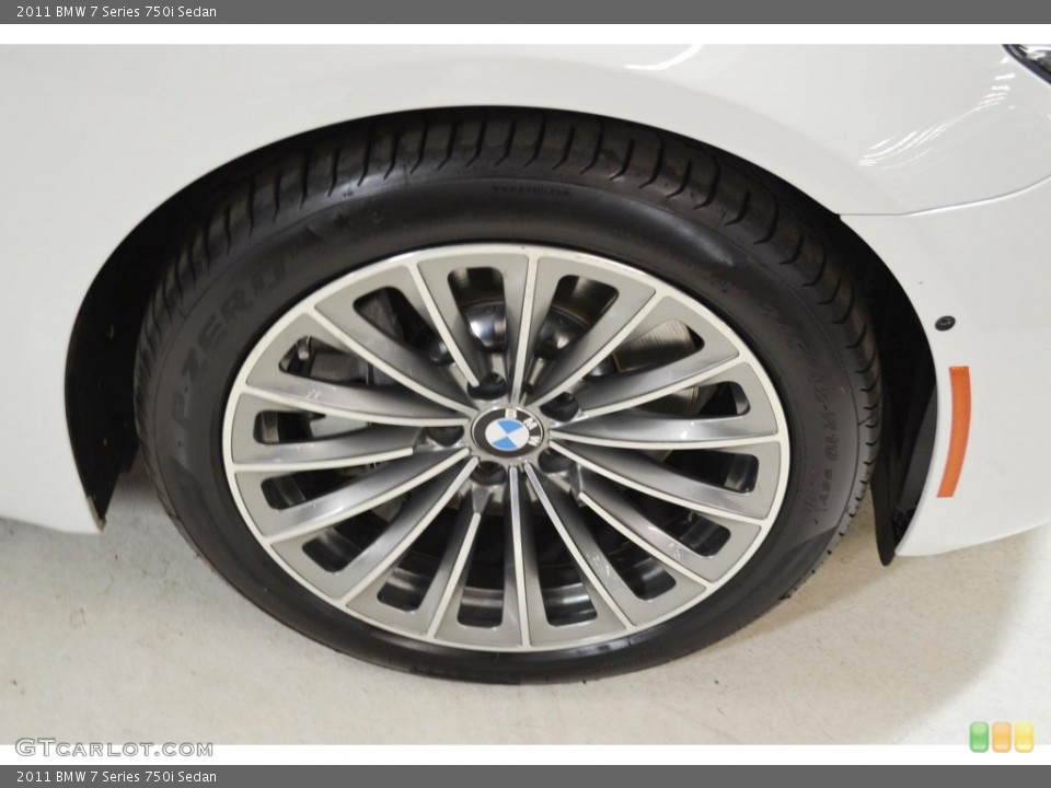 2011 BMW 7 Series 750i Sedan Wheel and Tire Photo #90112002