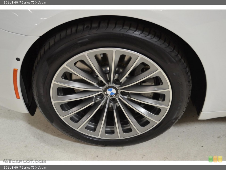 2011 BMW 7 Series 750i Sedan Wheel and Tire Photo #90112338