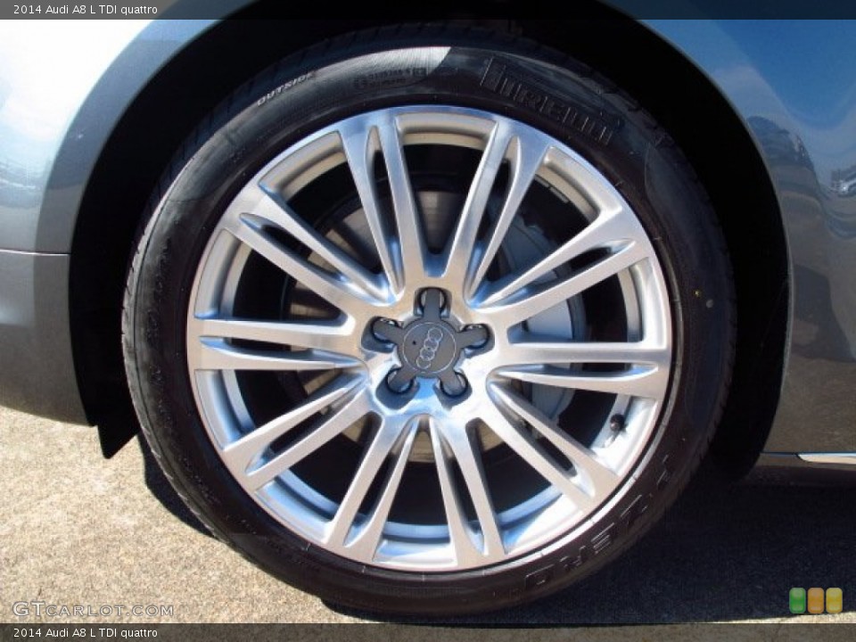 2014 Audi A8 L TDI quattro Wheel and Tire Photo #90125656