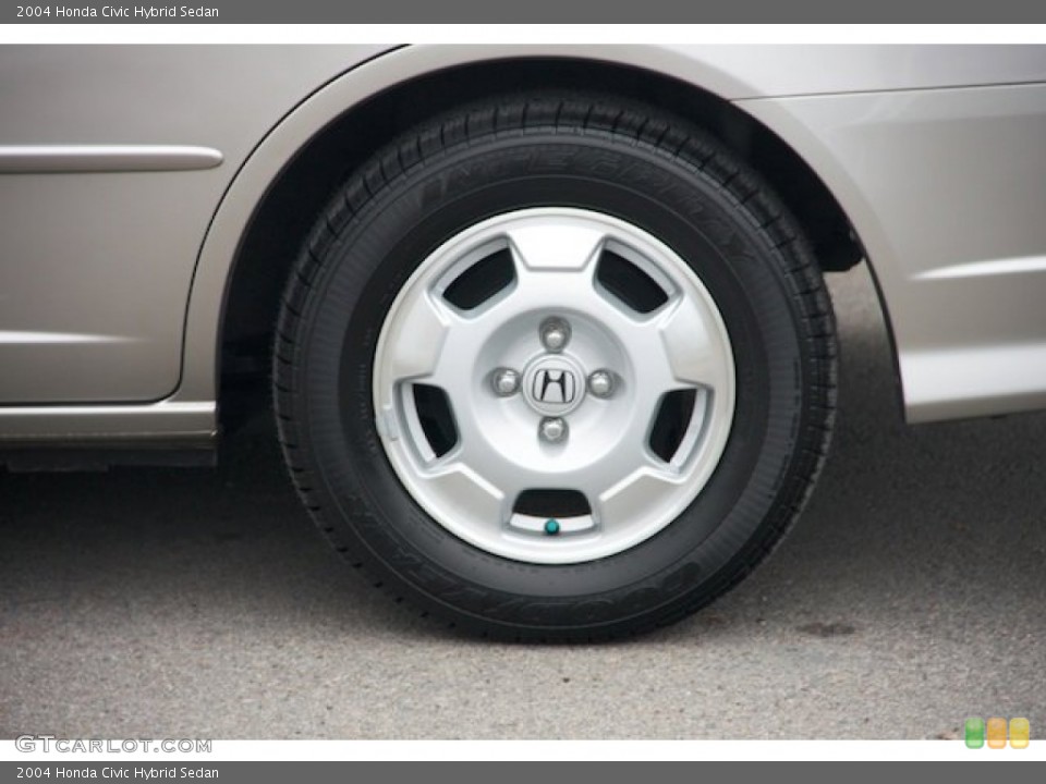 2004 Honda Civic Hybrid Sedan Wheel and Tire Photo #90133621