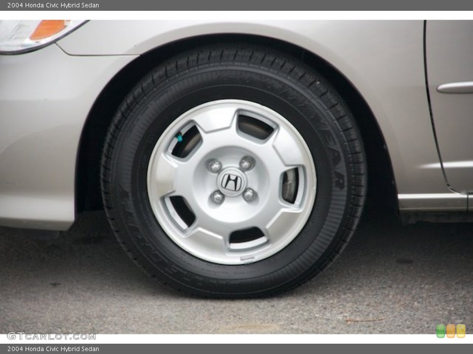 2004 Honda Civic Hybrid Sedan Wheel and Tire Photo #90133645