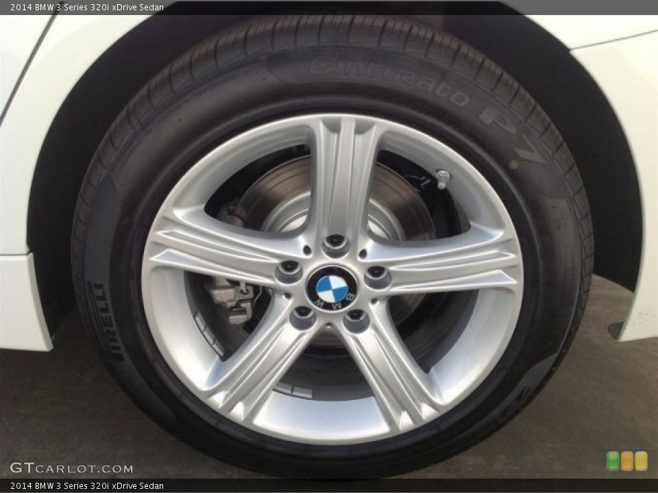 2014 BMW 3 Series 320i xDrive Sedan Wheel and Tire Photo #90159652
