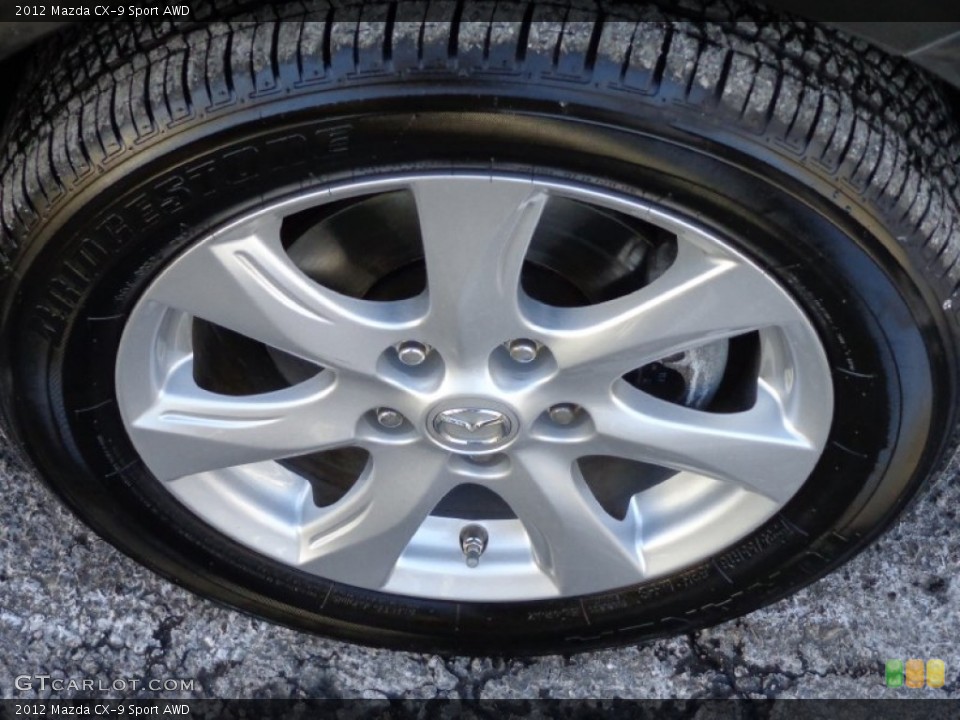 2012 Mazda CX-9 Sport AWD Wheel and Tire Photo #90161827