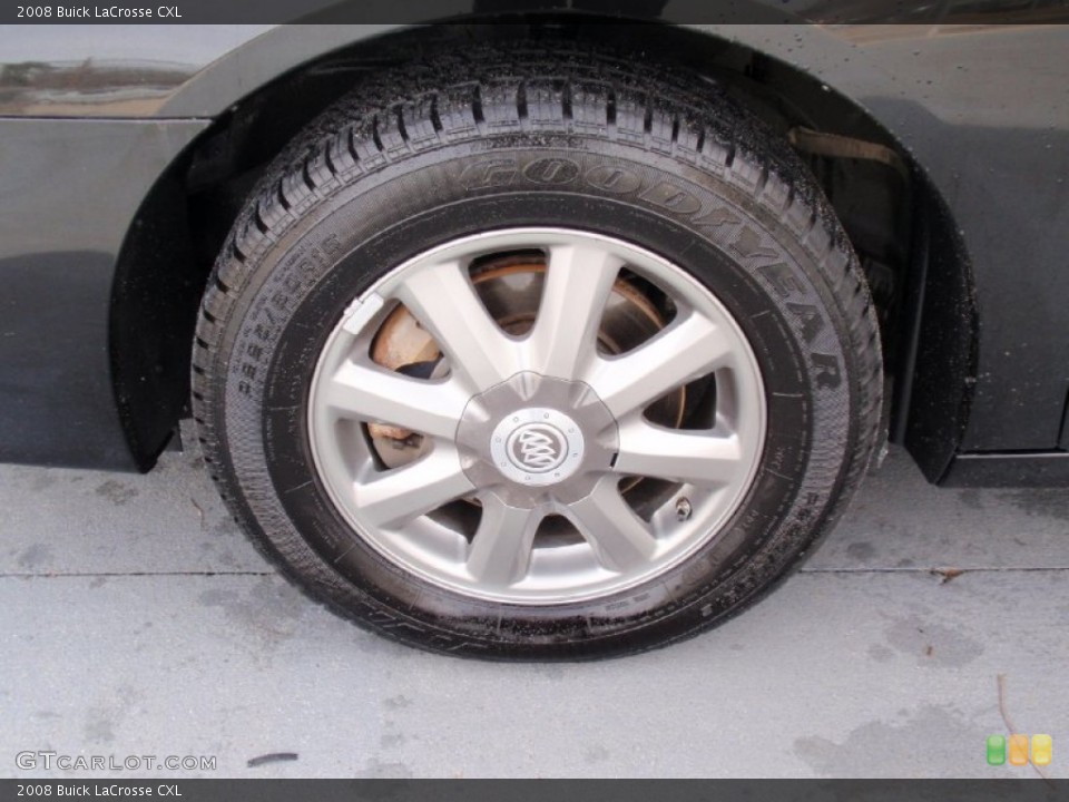 2008 Buick LaCrosse CXL Wheel and Tire Photo #90165772