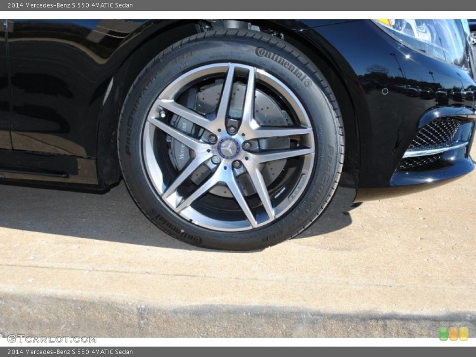 2014 Mercedes-Benz S 550 4MATIC Sedan Wheel and Tire Photo #90177568